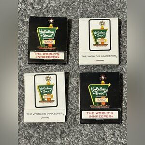 Lot of 4 Vintage Matchbook Holiday Inn Hotel Savannah GA Georgia Talmadge Bridge